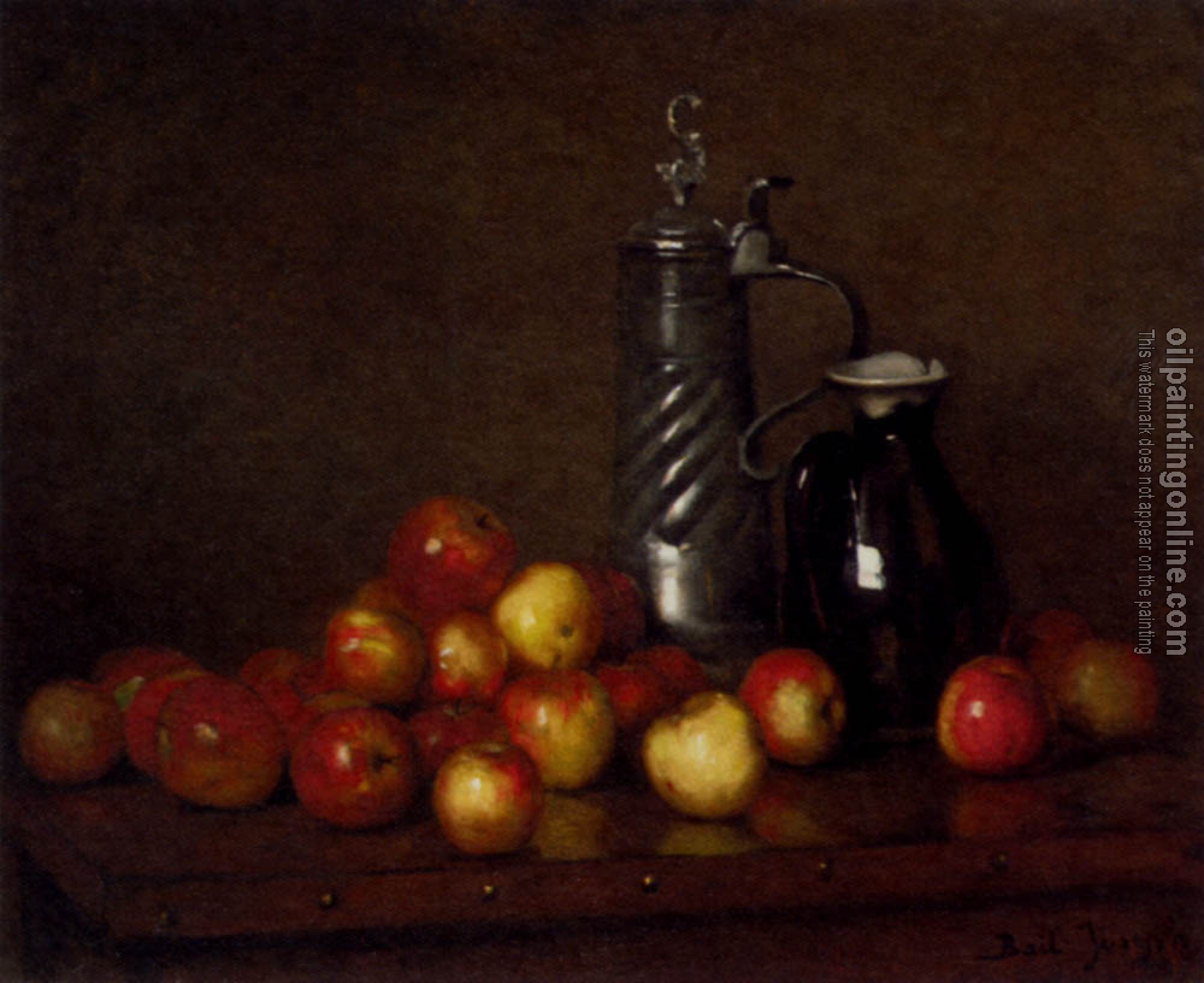 Claude Joseph Bail - Apples With A Tankard And Jug